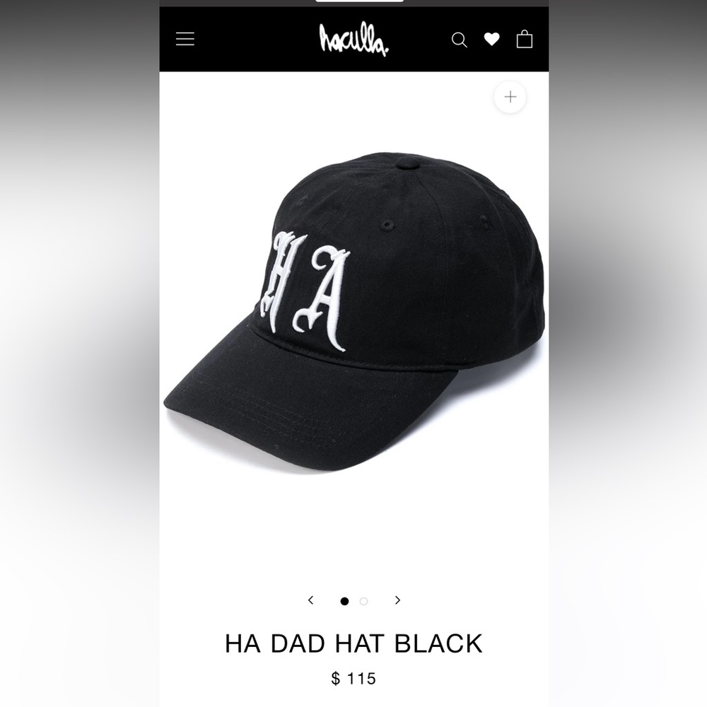 Haculla HA Dad Hat in Black